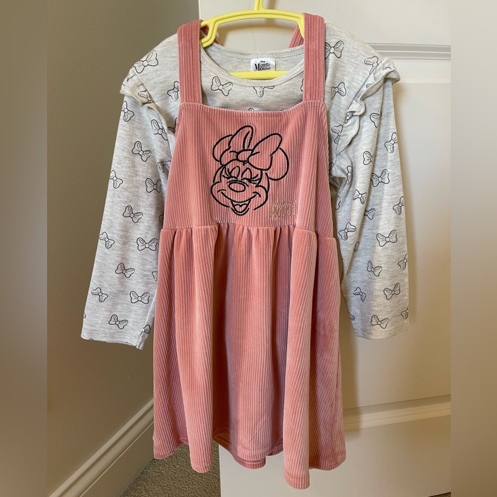 Disney Minnie Mouse Dress & Shirt size 5